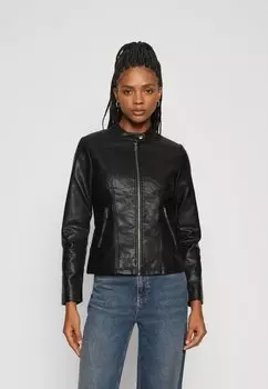 Куртка из синтетической кожи ONLY ONLREYA JACKET, черный