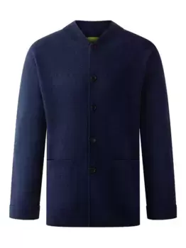 Куртка из смеси шерсти и кашемира на пуговицах Shanghai Tang, синий