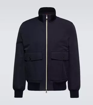 Куртка из смесового хлопка Brunello Cucinelli, синий