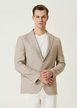 Куртка из смесового льна Network, бежевый