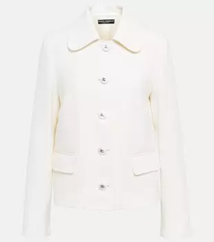 Куртка из смесовой шерсти DOLCE&GABBANA, белый