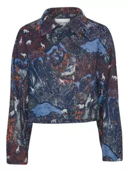 Куртка из смесовой шерсти Henrik Vibskov, синий