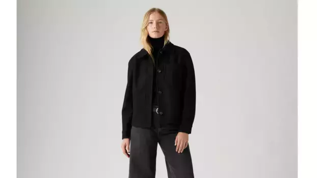 Куртка из смесовой шерсти Levi's, черный