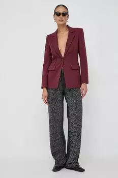 Куртка из смесовой шерсти Patrizia Pepe, бордовый