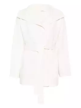 Куртка из смесовой шерсти с капюшоном MAX MARA, нейтральный