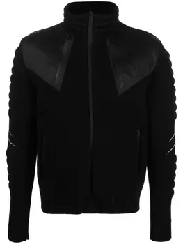 Куртка из смесовой шерсти с логотипом Plein Sport, черный