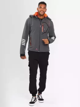 Куртка из софтшелла Arctic Seven "ASColori", уличная куртка со съемным капюшоном, оранжевый