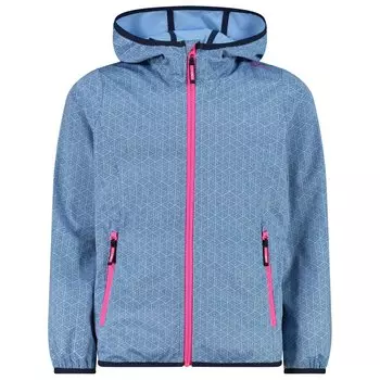 Куртка из софтшелла Cmp Girl's Fix Hood LT Softshell, цвет Sky/Blue