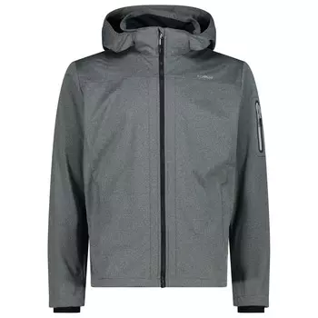 Куртка из софтшелла Cmp Jacket Zip Hood Light Melange, цвет Antracite Melange/Ghiaccio