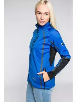 Куртка из софтшелла DEPROC Active "THORSBY Women Midlayer", также доступна в больших размерах, синий