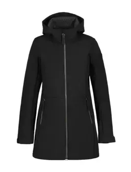 Куртка из софтшелла Icepeak "D SOFTSHELL COAT ADRIA" (1 шт.), с капюшоном, с фирменной этикеткой на рукаве, черный