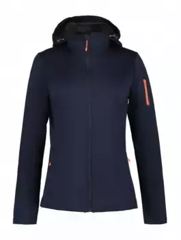Куртка из софтшелла Icepeak "D SOFTSHELL JACKE BRIDGEWATER", с капюшоном, синий