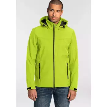 Куртка из софтшелла Icepeak "H SOFTSHELL JACKE BRIMFIELD", с капюшоном и изящной надписью-логотипом, зеленый