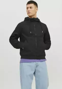 Куртка из софтшелла Jack & Jones "JJEBASIC SOFTSHELL HOOD NOOS", с капюшоном, черный
