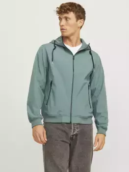Куртка из софтшелла Jack & Jones "JJEBASIC SOFTSHELL HOOD NOOS", с капюшоном, синий