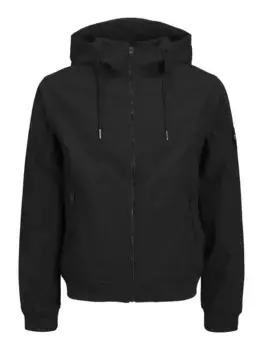 Куртка из софтшелла Jack & Jones PlusSize "JJEBASIC SOFTSHELL HOOD NOOS PLS", с капюшоном, черный
