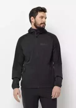 Куртка из софтшелла Jack Wolfskin "FELDBERG HOODY M", с капюшоном, цвет Phantom