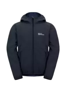 Куртка из софтшелла Jack Wolfskin "FOURWINDS JACKET KIDS", с капюшоном, капюшон: прочно прикреплен к куртке, цвет Night Blue1