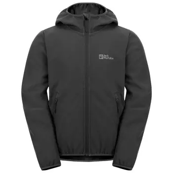 Куртка из софтшелла Jack Wolfskin Kid's Fourwinds, цвет Granite Black