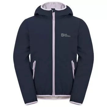 Куртка из софтшелла Jack Wolfskin Kid's Fourwinds, цвет Night Blue/Pale Lavender