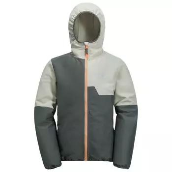 Куртка из софтшелла Jack Wolfskin Kid's Turbulence Hooded, цвет Slate Green
