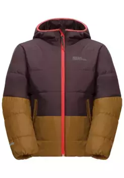 Куртка из софтшелла Jack Wolfskin "TWO HILLS INS JACKET K", с капюшоном, цвет Autumn-Leaves