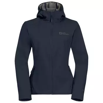 Куртка из софтшелла Jack Wolfskin Women's Bornberg Hoody, цвет Night Blue