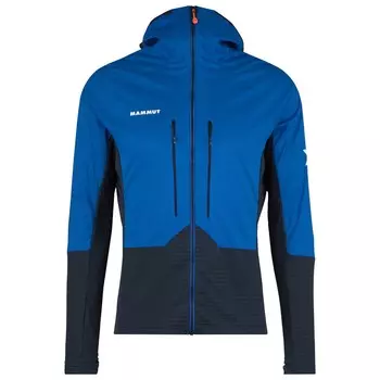 Куртка из софтшелла Mammut Eiger Nordwand Midlayer Hybrid Hooded, цвет Azurit/Night