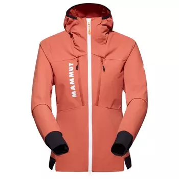 Куртка из софтшелла Mammut Women's Aenergy SO Hybrid Hooded, цвет Brick/Black