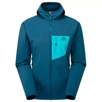 Куртка из софтшелла Mountain Equipment Women's Echo Hooded, цвет Majolica Blue/Topaz