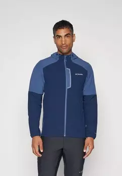 Куртка из софтшелла TECH HOODIE Columbia, темно-синий