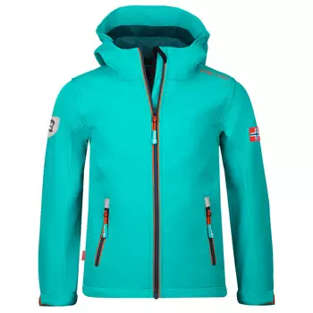 Куртка из софтшелла Trollkids Kid's Trollfjord, цвет Lake Blue/Mystic Blue
