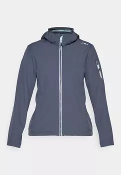 Куртка из софтшелла WOMAN JACKET ZIP HOOD CMP, антрацит