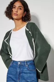 Куртка из стеганого полотна «Санья» Monsoon, зеленый