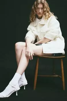 Куртка из структурированной ткани H&M, бежевый