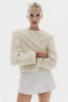 Куртка из структурированной ткани H&M, бежевый