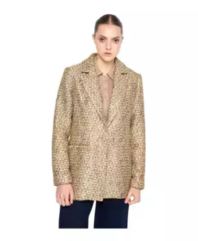 Куртка из структурированной ткани с классическими лацканами Silvian Heach, желтый