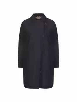 Куртка из тафты с цепью мониль Brunello Cucinelli, тёмно-синий