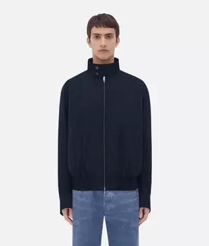 Куртка из технического нейлона Bottega Veneta, темно-синий