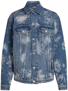 Куртка из вареного денима Karl Lagerfeld Jeans, синий
