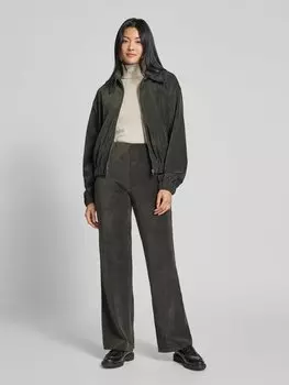 Куртка из вельвета с прорезными карманами модель «PANA» Mango, хаки