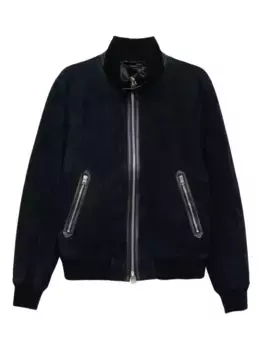 Куртка из замши ягненка TOM FORD, синий