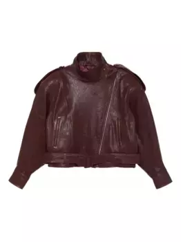 Куртка из зернистой кожи ducie, красный