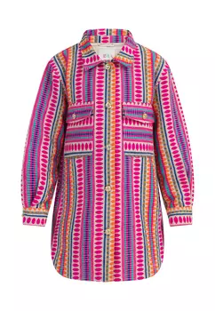 Куртка IZIA Hemdjacke, цвет Mehrfarbig Pink