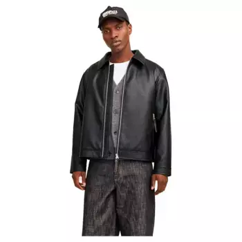 Куртка Jack & Jones Austin leather, черный
