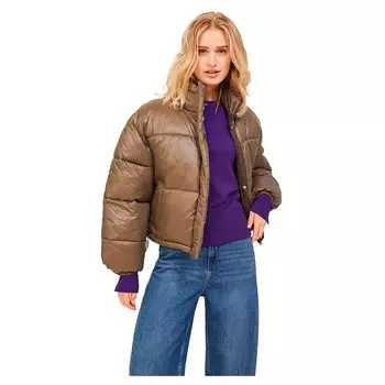 Куртка Jack & Jones Beany Shine Puffer JJXX, коричневый