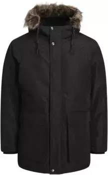 Куртка Jack & Jones для отдыха "JJDAVID PARKA JACKET", с капюшоном, черный