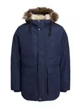 Куртка Jack & Jones для отдыха "JJDAVID PARKA JACKET", с капюшоном, синий