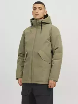 Куртка Jack & Jones для отдыха "JJLOOP PARKA JACKET", с капюшоном, бежевый