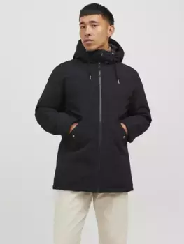 Куртка Jack & Jones для отдыха "JJLOOP PARKA JACKET", с капюшоном, черный